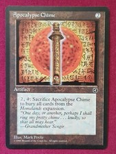 Magic The Gathering HOMELANDS APOCALYPSE CHIME single artifact card MTG