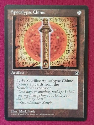 Magic The Gathering HOMELANDS APOCALYPSE CHIME artifact card MTG - Image 1 of 2