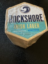 ROCKSHORE LAGER Irish Beermats 100 Brand New Stock. Full Pack