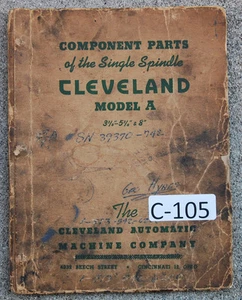 Cleveland Model A, 3 3/4", 5 3/4", 8", Teilehandbuch - Bild 1 von 1
