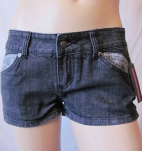 Metal Mulisha Ladies Upside Denim Shorts US Size 3 (S) - Picture 1 of 5