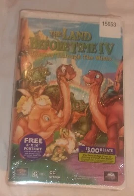 THE LAND BEFORE TIME 4 JOURNEY THROUGH THE MISTS VHS MOVIE NEW SEALED - Image 1 of 2