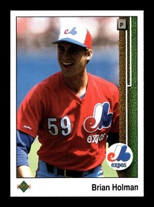 BRIAN HOLMAN ⚾ 1989 Upper Deck Baseball #356 Montreal Expos - Picture 1 of 2