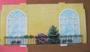 1970 VTG MARX TOYS USA Pedigree Sindy Doll House CARDBOARD DOLLHOUSE WALL PANEL - Picture 1 of 2