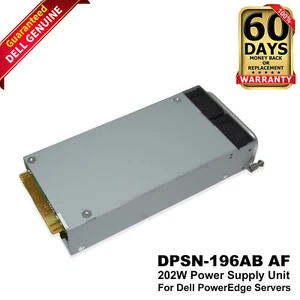 Genuine Dell PowerEdge 6024R Power Supply 202W Delta DPSN-196AB RPSN-196 M0525 - Picture 1 of 9