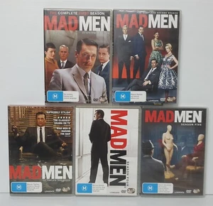 Mad Men Seasons 1 2 3 4 5 DVDs Excellent Condition Region 4 - Picture 1 of 3