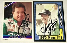 (2) Harry Gant PRO SET SKOAL BANDIT #33 autographed cards 1991 1994 MAXX WINSTON