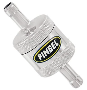 Filtro de combustible en línea súper corto Pingel cromado 5/16" (SS1C) - Imagen 1 de 1
