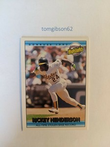 1992 Donruss Rickey Henderson #215 Free Shipping