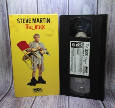 THE JERK Steve Martin (VHS Tape, 1985) MCA Vintage Early Release Comedy CLASSIC - Image 1 of 3
