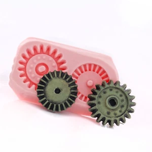 Steampunk Gear Silikonform Verwendung mit Fondant, .Schokolade, Süßigkeiten, Tonharz (563 - Bild 1 von 7