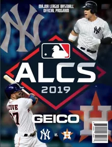 2019 ALCS PROGRAM HOUSTON ASTROS NEW YORK YANKEES AMERICAN LEAGUE CHAMPIONSHIP - Picture 1 of 1