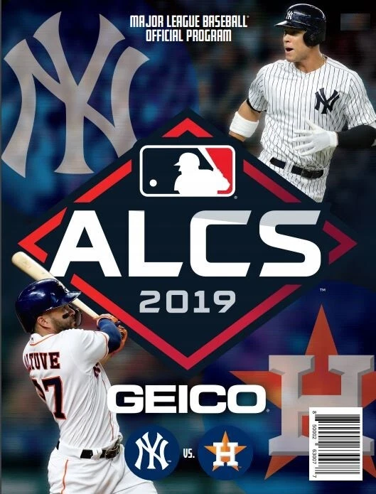 2019 ALCS PROGRAM HOUSTON ASTROS NEW YORK YANKEES AMERICAN LEAGUE CHAMPIONSHIP - Image 1 of 1