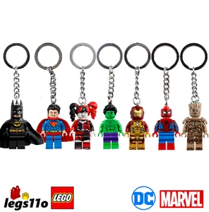 LEGO Marvel DC Superhelden Minifigur Schlüsselanhänger-NEU MIT ETIKETT-Figur auswählen - Bild 1 von 10