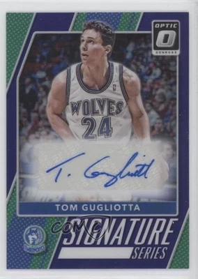 2017 Panini Donruss Optic Signature Series Purple Prizm Tom Gugliotta #67 Auto - Image 1 of 2