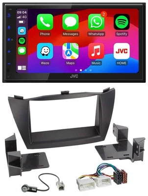 JVC Bluetooth 2DIN MP3 DAB USB Autoradio für Hyundai ix35 (2010-2013) - Bild 1 von 4