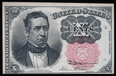 5th Issue 10 Cents Meredith Fractional Currency Crisp Uncirculated P390 - Image 1 of 2