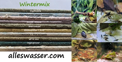 shrimp lollies WINTERMIX  👉AKTION  10 Stück Garnelen Futter Guppy Welse Sticks - Bild 1 von 4