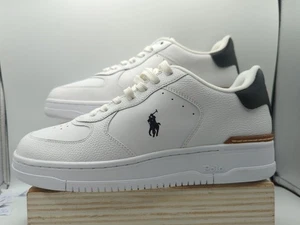 Polo Ralph Lauren Herren Master Court Turnschuhe UK 9 Brandneu Ax101 Reduziert - Bild 1 von 14