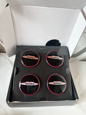 Juego de 4 tapas centrales flotantes para ruedas de coche MINI JCW John Cooper Works genuinas 56 mm Foto 1 de 4