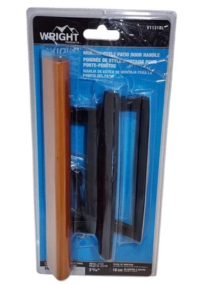 Wright Products V1131BL Black Mortise Patio Screen Storm Door Handle Set - Image 1 of 4