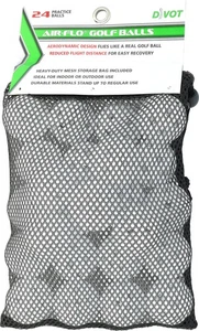 Divot 24 Air-Flow Practice Balls in Bag 2 Dozen Golf Balls New - Picture 1 of 1