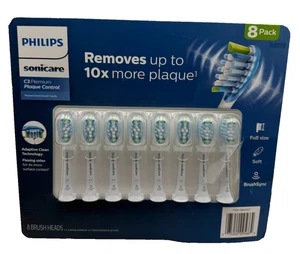 Philips Sonicare HX9048 Plaque Control Toothbrush Replacement Head White 8 Pack - Picture 1 of 2