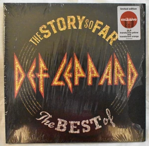 DEF LEPPARD - THE STORY SO FAR -TARGET EXCLUSIVE 2 LP YELLOW & ORANGE VINYL -NEW - Picture 1 of 3
