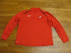 Portland Trailblazers Nike 1/4 Cremallera NBA Ropa Rojo Manga Larga Top Talla XL - Imagen 1 de 4