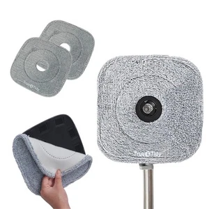 ® 2-Pack 9 inch Extra Thick Microfiber Pad Refill for SPIN-800 TrueClean Mop ... - Bild 1 von 9