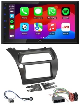 JVC Bluetooth USB MP3 2DIN DAB Autoradio für Honda Civic (2006-2012) - Bild 1 von 4