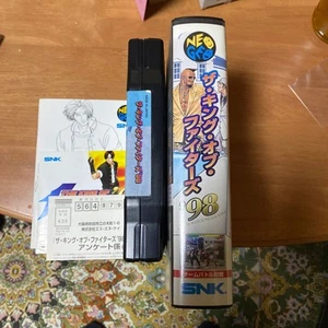 King of Fighters 98 Neo Geo ROM Retro Box Instructions Postcard included - Picture 1 of 10
