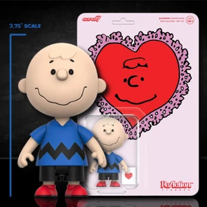 Figura de acción Charlie Brown Valentines Delivery Super7 Peanuts escala 3,75" - Imagen 1 de 5