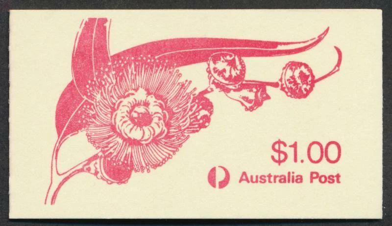 AUSTRALIA 852a MINT NH, BOOKLET FLOWER COVER & STAMPS - Image 1 of 1