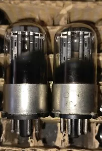2 x MELZ 6N8S 6SN7 Metall Grundrohre - Bild 1 von 3