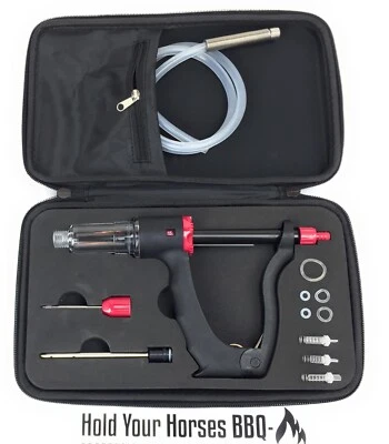Siphon Meat Marinade Injector Kit with CASE, (2) Commercial Grade Syringe Needle - Image 1 of 3