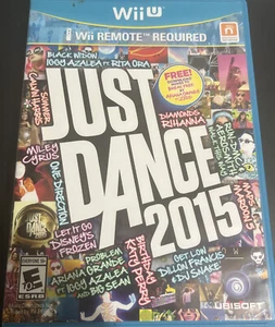 Just Dance 2015 (Nintendo Wii U, 2014) COMPLETE MANUAL MILEY CYRUS LADY GAGA - Picture 1 of 3