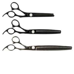 Professional Grooming Shears Black Pearl Thinning Blending Scissors Choose Size - Picture 1 of 13