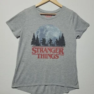 Stranger Things T-Shirt Shirt Damen L Netflix grau Grafik - Bild 1 von 5