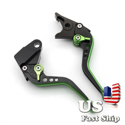 Palanca de embrague de freno corta CNC Mixcolor para ZX10R 2006-2015 2014 2013 2012 verde Foto 1 de 4