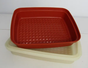 Vintage Tupperware #1518 Jr Season N Serve Marinade Container With #1519 Lid - Picture 1 of 6