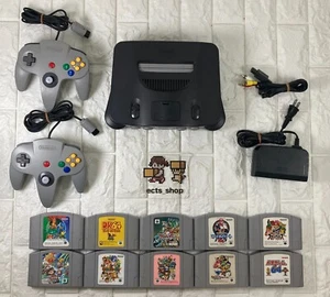 Nintendo 64 N64 Console 2 Controller gemaes 10 SET Japan Region Free #16 - Picture 1 of 8