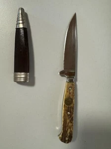 Weidmannsheil Jagdmesser D2000 Razor Steel Made in Solingen Hirschhorn Griff - Bild 1 von 8