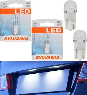 Sylvania LED Light 2825 T10 White 6000K Two Bulbs License Plate Tag Replacement - Image 1 of 4