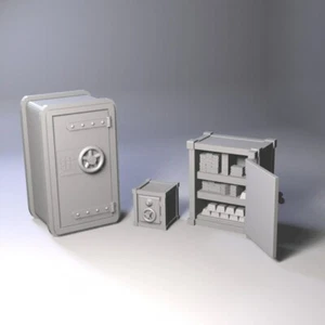 Banksafes Puppenhaus Streuung D&D Harzdruck TTRPG Miniatur Krieg Gaming - Bild 1 von 1