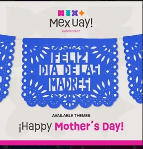 Estandartes Feliz Día De Las Madres ~ Paquete de 3 18 pies cada uno pancarta-papel papel picado - Imagen 1 de 2