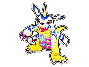 #2199 Gabumon Digital Monstruo Pegatina Impermeable Vinilo Troquelado Calcomanía Coche Laptop - Imagen 1 de 1