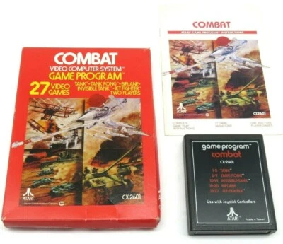 Combat (Atari 2600, 1977) By Atari (Box, Cartridge & Manual) NTSC - Image 1 of 4