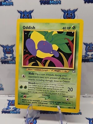 Oddish 68/111 Neo Genesis Pokemon LP  - Image 1 of 2