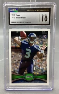 2012 Topps Russell Wilson #165 - CSG - 10 Gem Mint - Picture 1 of 4